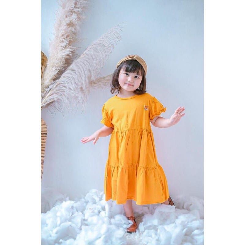 Pakaian Baju Dress Anak Perempuan Cewek Smilee Molly 1 2 3 4 5 Tahun