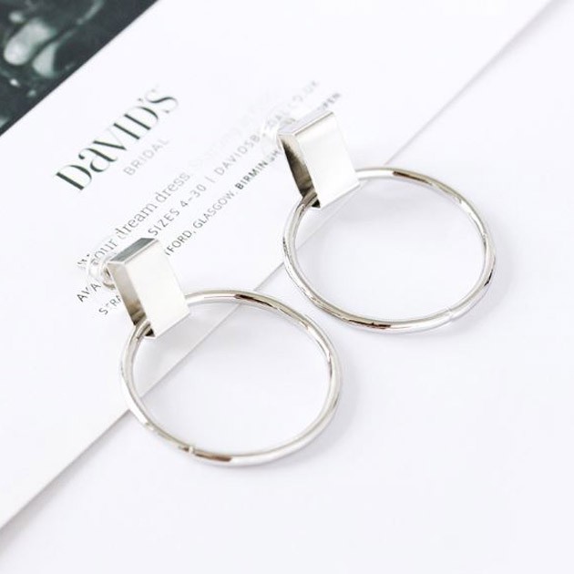 OILA anting bulat simple simple circle earrings (3D2) jan162