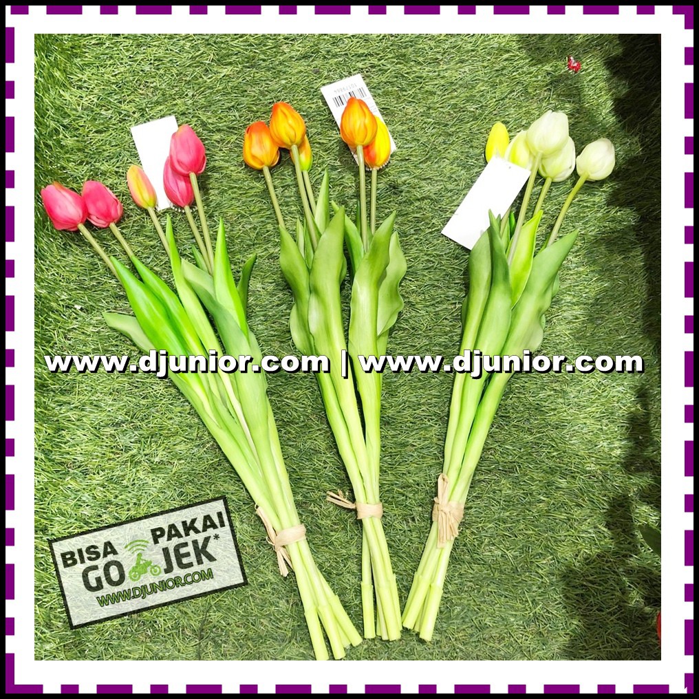 ARTHOME - TULIP LATEX ARTIFICIAL / BUNGA PLASTIK ARTIFISIAL ACE