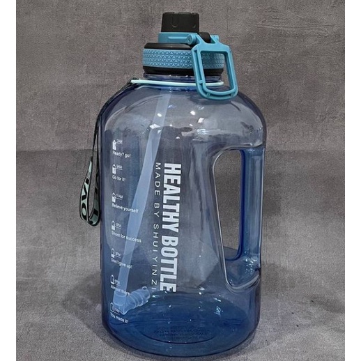 Botol Minum Motivasi 1,6 Liter Penanda waktu Galon sedotan
