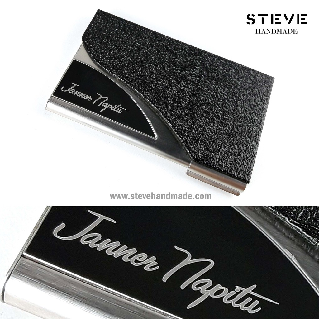 Tempat Kartu Nama Name Card Holder Dompet Kartu Kredit Credit Card Wallet CH0027 Custom Nama &amp; Logo