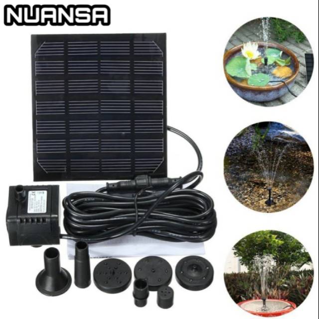 Pompa Air Mancur Tenaga Surya Matahari Solar Cell Water pump Water Proof Mini Kolam Outdoor