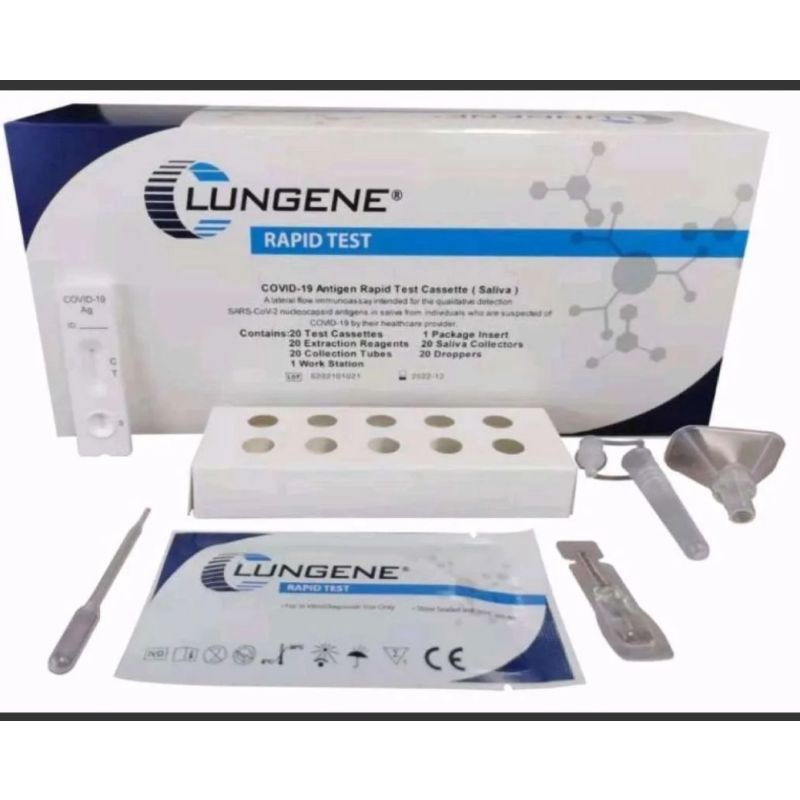 Saliva Antigen Test Air Liur 1 box CLUNGENE LUNGENE