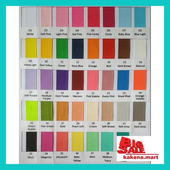 

R6Ey67R7- Pita Grosgrain Polos Import 1" (2.5Cm) 100 Yard R6Ey68R0-