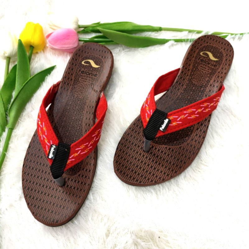 sandal wanita murah turki rajut japit kerlip Felonie  DD 01