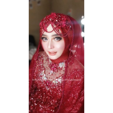 (COD) Headpiece juntai dahi/hiasan hijab pengantin