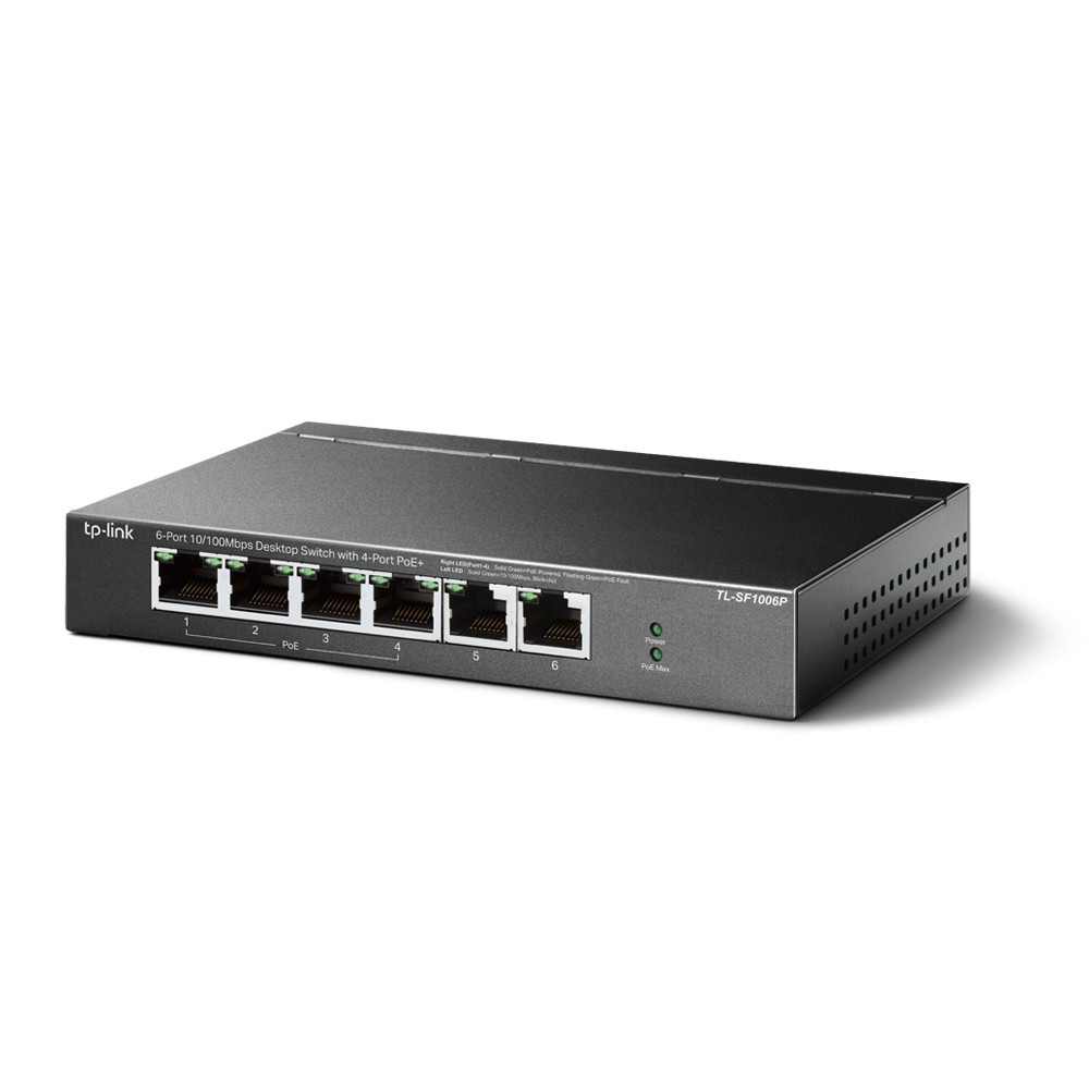 TP-Link Switch TL-SF1006P 6Port 10-100Mbps Switch with 4port PoE+