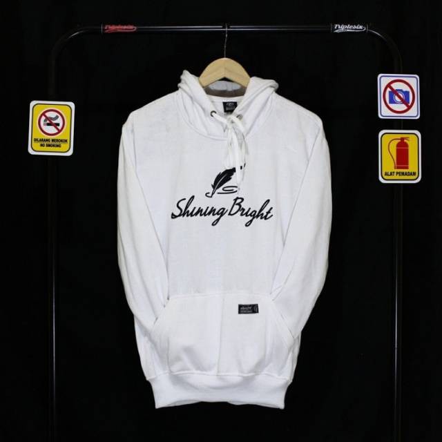 JAKET SHINING BRIGHT PUTIH PREMIUM UNISEX