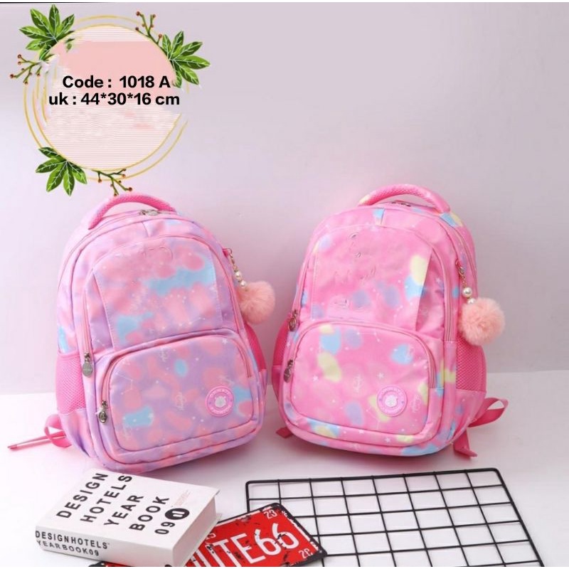 R28- TAS SEKOLAH TAS RANSEL ANAK PEREMPUAN TAS SEKOLAH ANAK PEREMPUAN IMPORT 100%