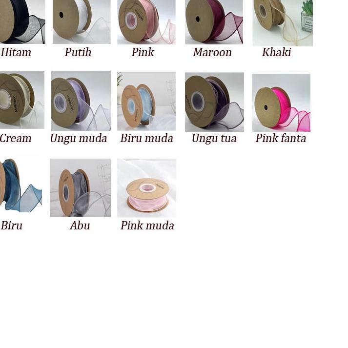 

Update! 1ROLL Pita Ribbon Fishtail 4cm - Pita Gelombang - Pita Kado PS016
