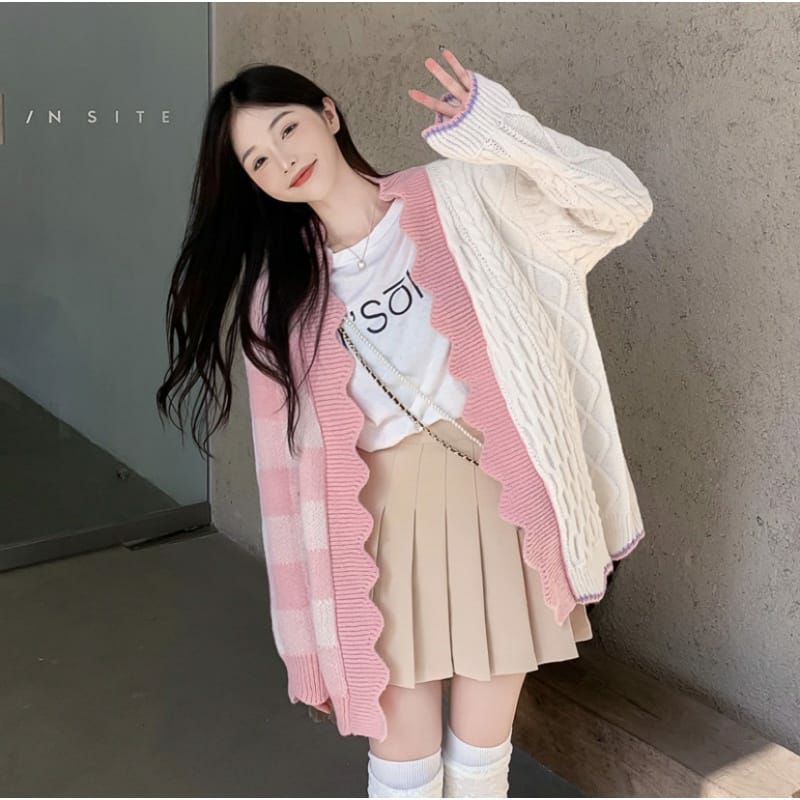 Tessa Outer Cardigan Knitt Oversize Rajut Wanita