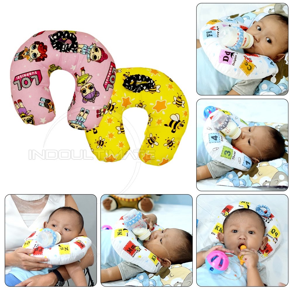 Baby Leon Bantal Penyangga Botol Susu Bayi - Bantal Botol Bayi