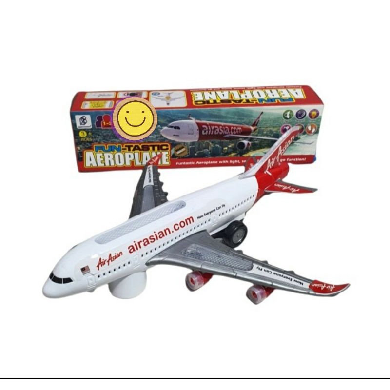 Mainan Pesawat Air Asia Baterai