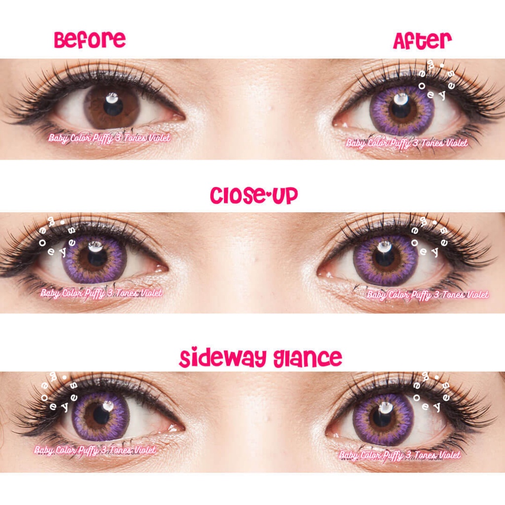 Softlens Baby Color Puffy 3 Tones Violet