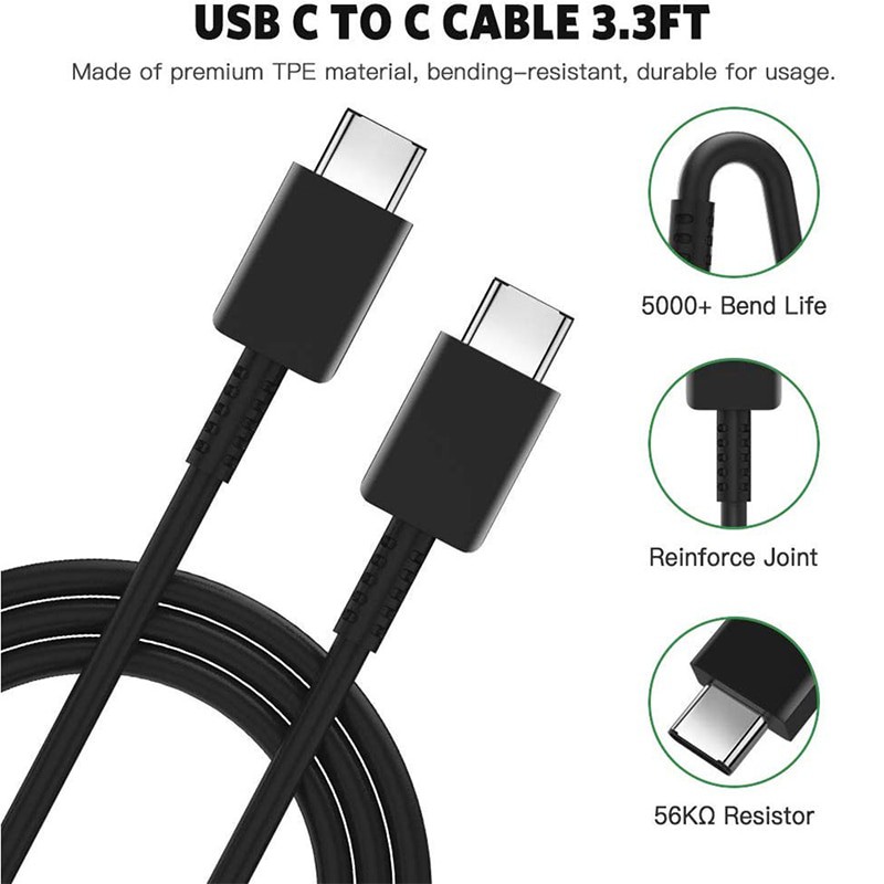 TYPE C TO TYPE C KABEL DATA SAMSUNG SUPPORT FAST CHARGING