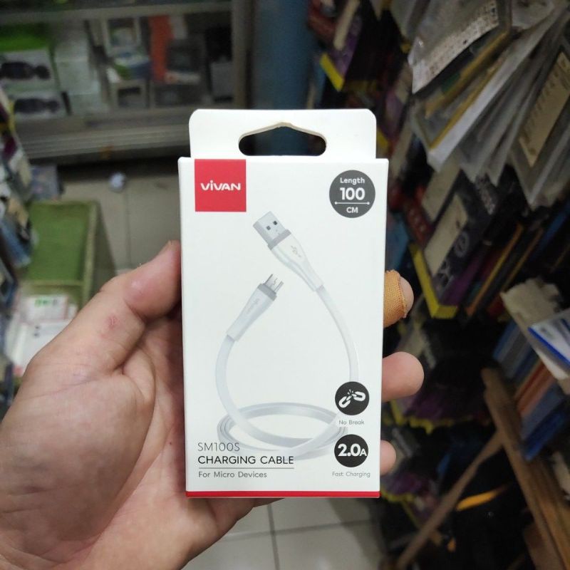 KABEL USB DATA + CHARGER VIVAN DAN ROBOT BUAT MICRO USB / V8 , LIGHTNING , TIPE C / TYPE C