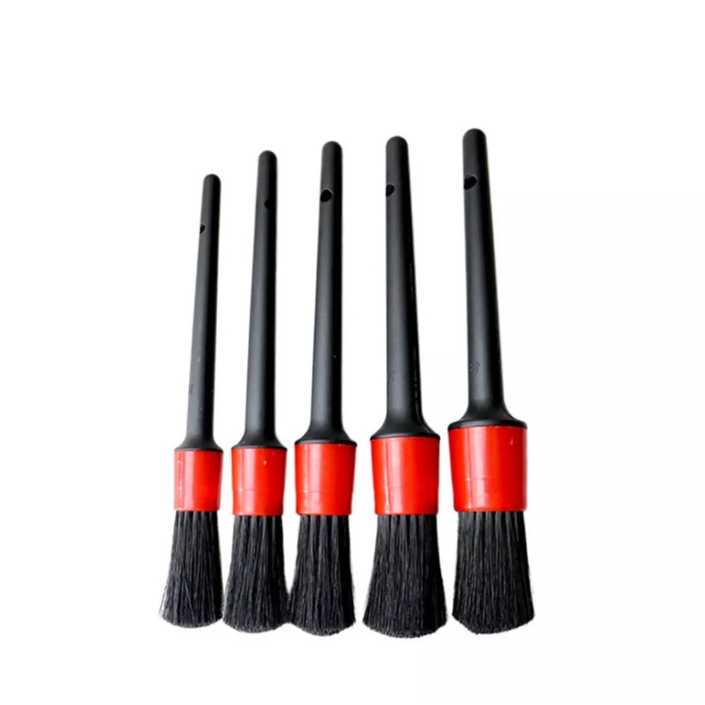 Brush Detailing Kuas Hitam 1 Set 5 Ukuran Poles Pembersih Mobil