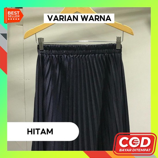 Rok Panjang Jumbo Jersey Tebal Tidak Nerawang Rok Plisket Panjang Jumbo /Rok Rempel Ok Kerja Muslim