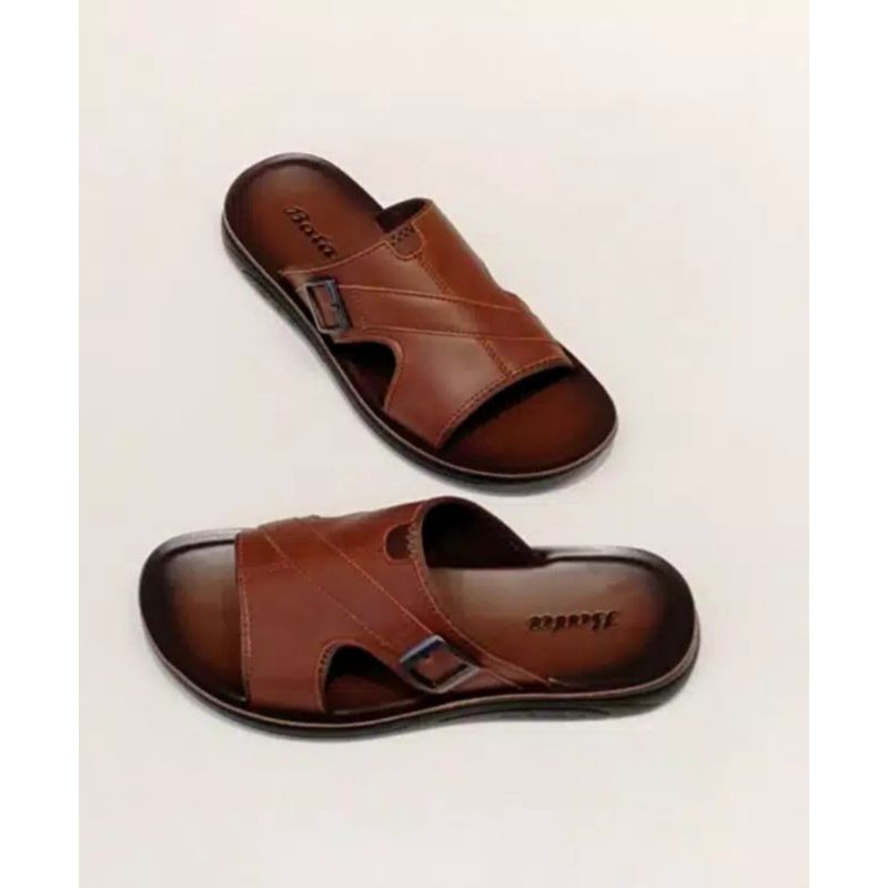 Sandal Slip Pria/Cowok Salah BATA Original Model Selop Bahan Sintetis-8714109
