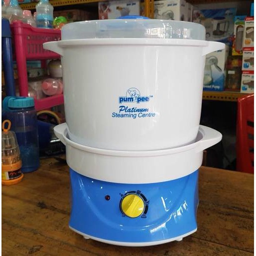 Pumpee Platinum Steaming Center - Sterilizer Food Warmer Makanan Bayi