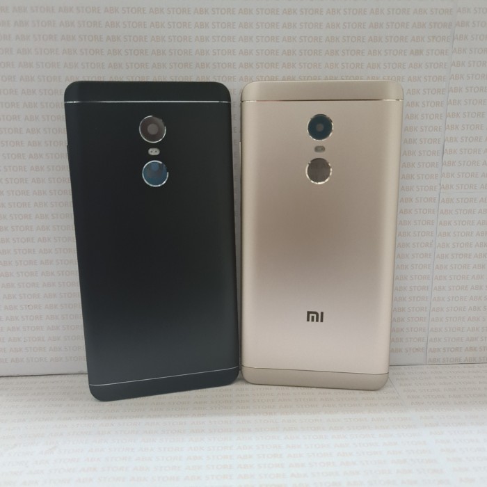 Backdoor Backcover Tutup Belakang Xiaomi Redmi Note 4x Mediatek - Hitam