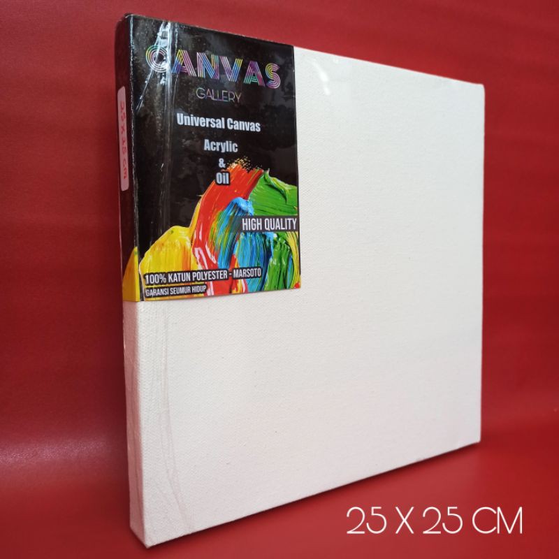 KANVAS LUKIS  25X25 CM CANVAS PAINTING RECTANGULAR 