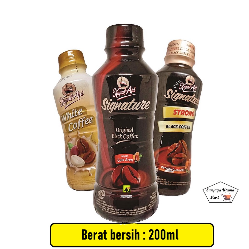 Kopi Kapal Api Botol 200ml All variant