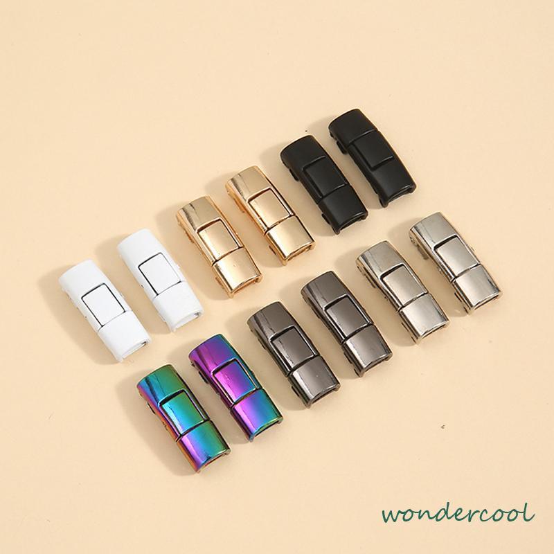 1 Set Tali Sepatu Magnet Simple Shoelace Magnetic Simple Lazy Tali Sepatu Elastis Bulat Karet Praktis-Won