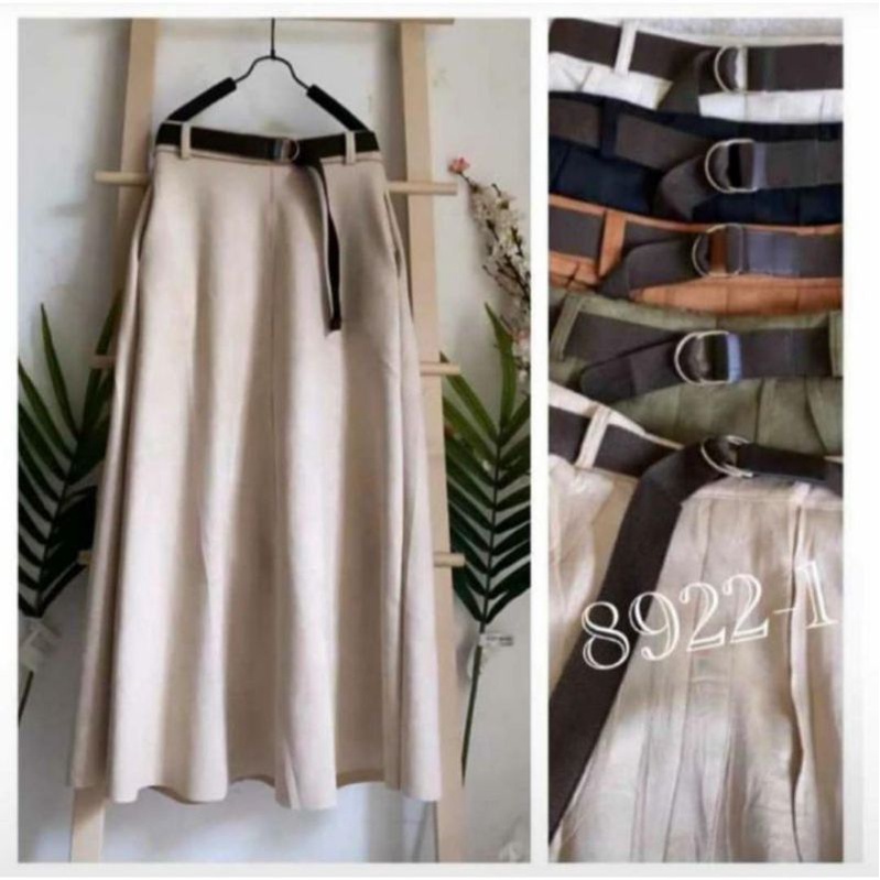 ALEEYA Rok Suede Panjang / Rania Maxi Skirt Suede (2120)