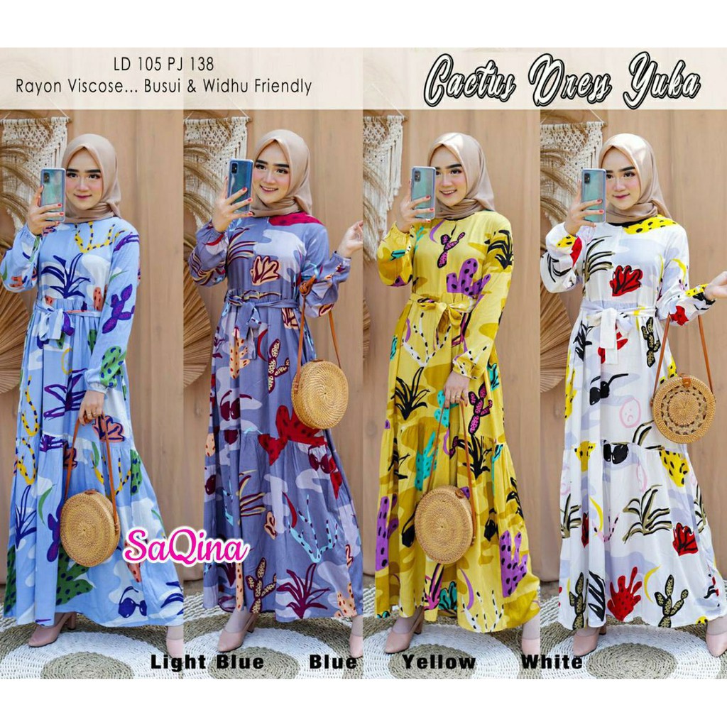 (1kg muat 4 Pcs) Cactus Dress Rempel Zalina