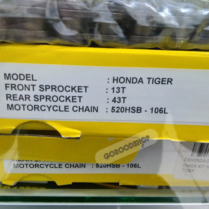 GEARSET HONDA TIGER - SSS PART