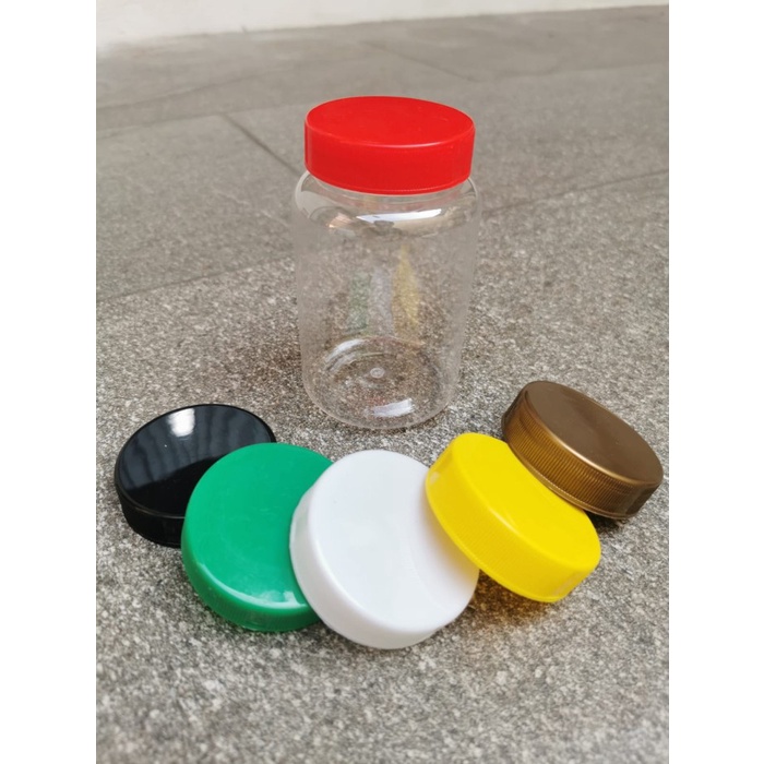 Makanan-Toples- Botol Plastik/ Toples Sambal/ Botol Selai/ Toples Jar 300Ml 300 Ml Tut - Merah