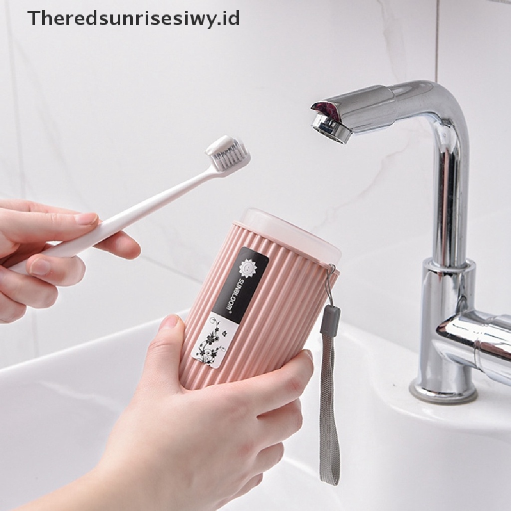 (Theredsunrisesiwy.Id) Kotak Penyimpanan Pasta Gigi Portable Untuk Travel / Camping