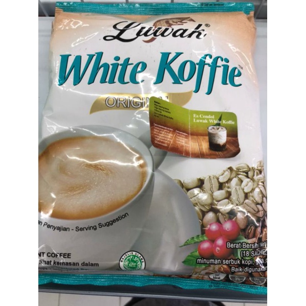 

LUWAK WHITE KOFFIE ORIGINAL ISI 18 SACHET