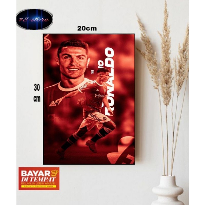 Hiasan dinding cristiano ronaldo/poster cristiano ronaldo/cristiano manchester united/hiasan dinding