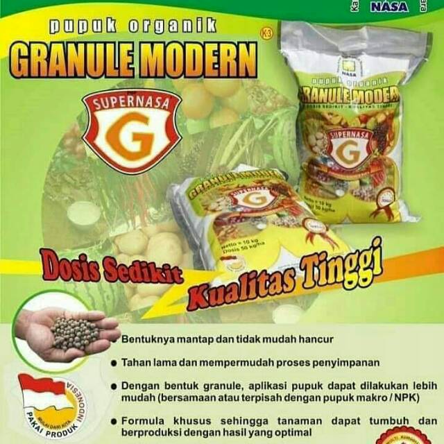 SUPERNASA GRANULE ( ORGANINDO ) PUPUK ORGANIK GRANULE NASA