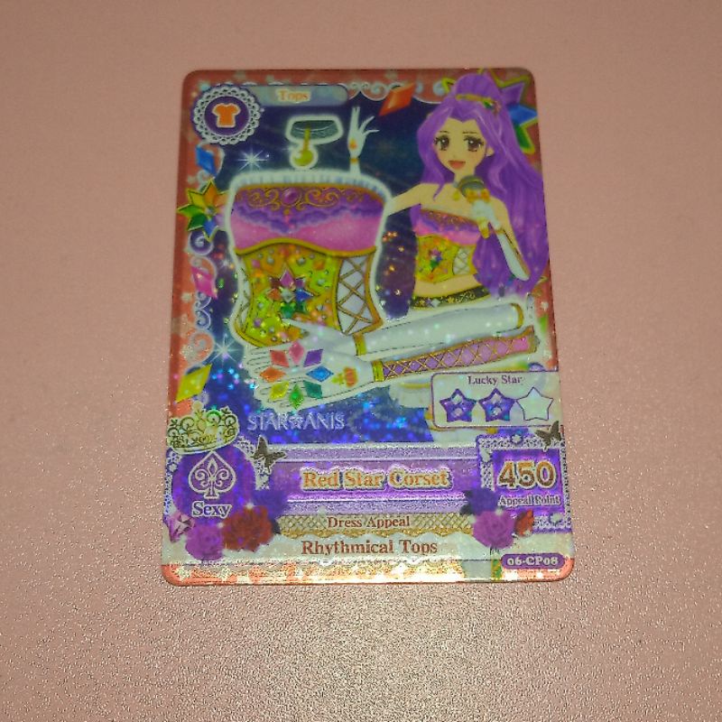 original aikatsu card star anis tops