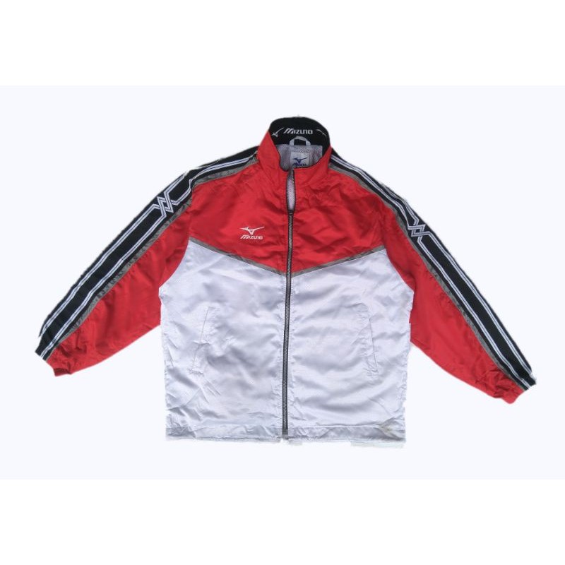 jaket mizuno / mizuno second / jaket warna warni /  jaket sport second / tractop mizuno