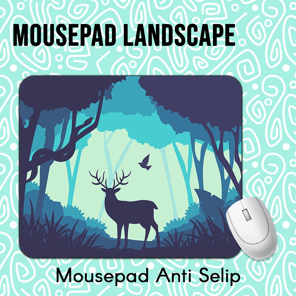 Mousepad Lucu Besar Aesthetic Landscape RGB