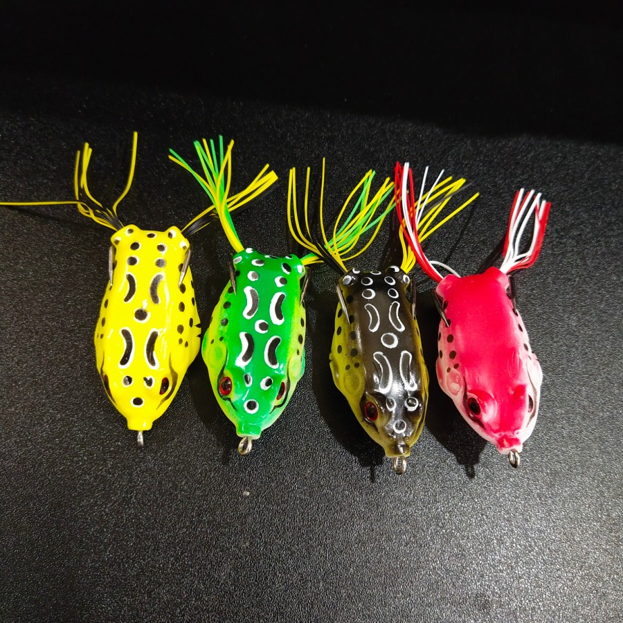 softfrog umpan katak umpan kodok bahan karet lembut soft frog umpan casting gabus