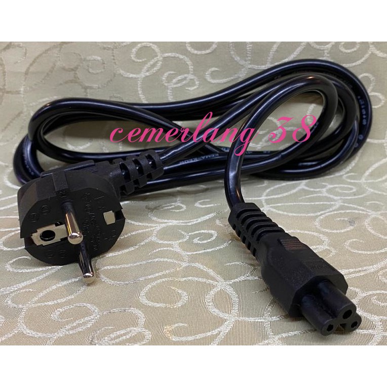 1.5m Kabel Power AC Cord Laptop Colokan 3 Kabel Adaptor Notebook Mickey Bunga