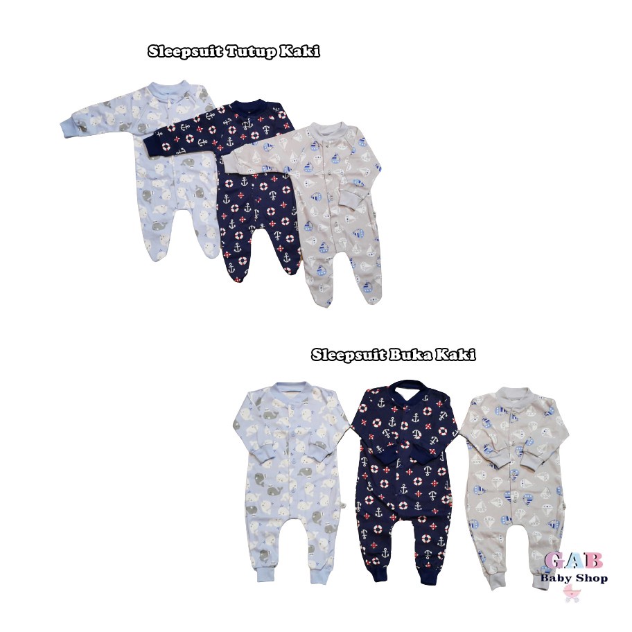 LITTLE OWL Sleepsuit Bayi isi 3pcs