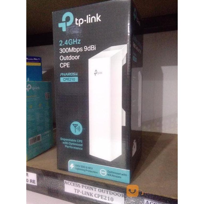 TP-LINK TPLink : TL-CPE210 2.4GHz 300Mbps 9dBi Outdoor CPE ORIGINAL