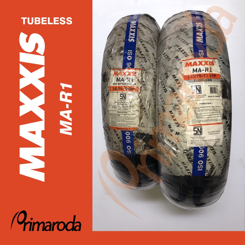 Sepasang Ban Racing Yamaha NMAX upgrade Tubeless Import MAXXIS MA-R1