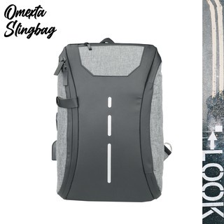 BEST SELLER Tas Selempang Slempang Omexta Waterproof Sling Bag USB &amp; Earphone Hole HIGH QUALITY