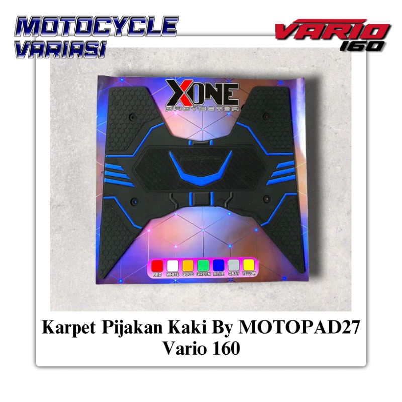 MOTOPAD27 Karpet Vario 160 Karpet Pijakan Kaki Vario 160 Bordes Vario 160