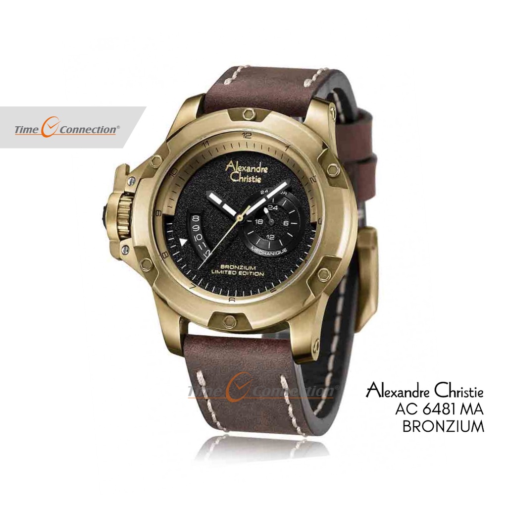 Alexandre Christie AC 6481 MALGPBA Automatic Bronzium Limited Edition Original / Jam Tangan Pria Kul