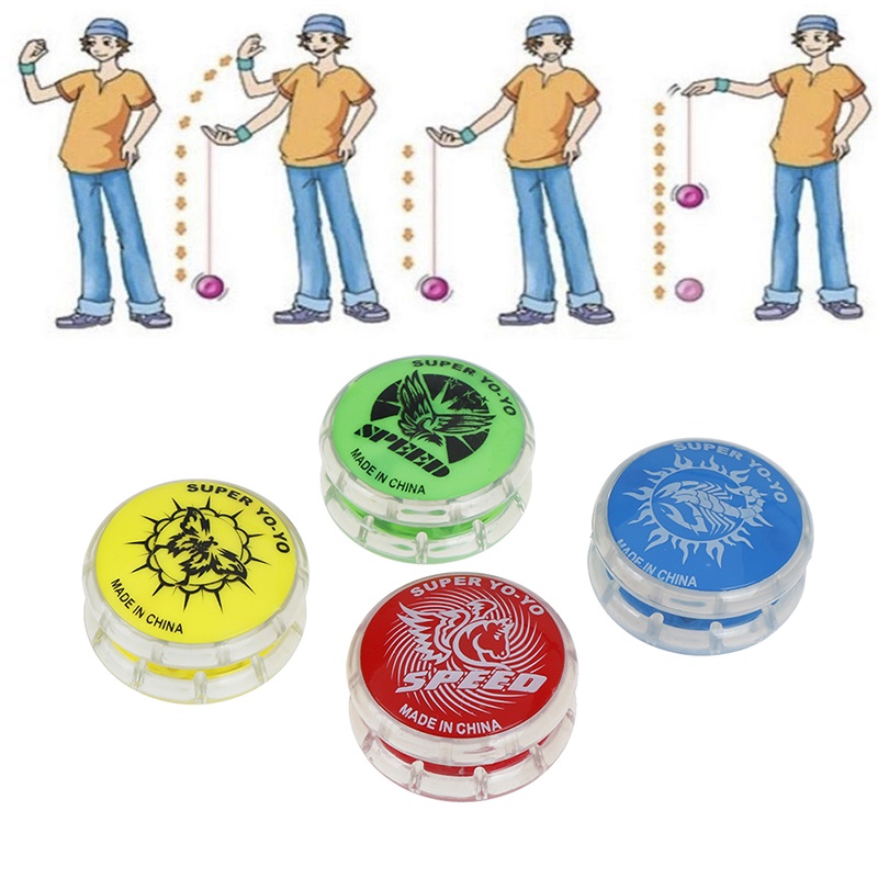 {LUCKID}1Pc Magic YoYo ball toys for kids colorful plastic yo-yo toy party