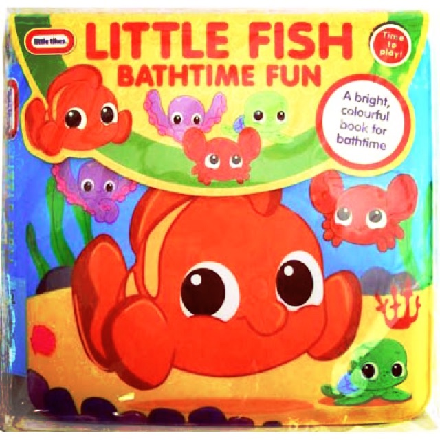 Buku bbw 2018 | bath book little tikes: little fish | buku bayi | buku mandi | buku anak import
