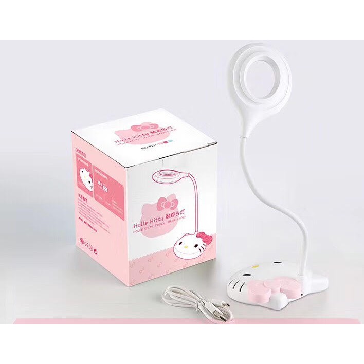 Lampu LED Hello Kitty Rechargeable - LED desk lamp - lampu kamar tidur meja belajar makeup eyelash